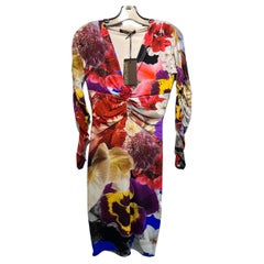 Roberto Cavalli Women´s Floral Long Sleeve Dress Size 40