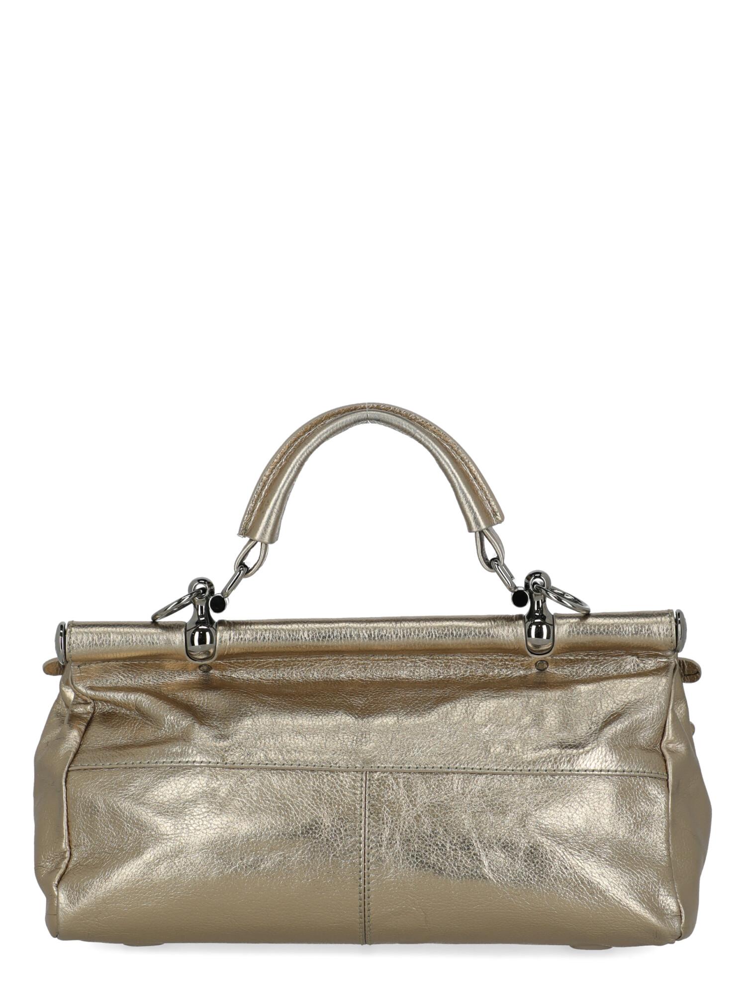 Brown Roberto Cavalli  Women   Shoulder bags  Gold Leather  For Sale