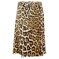 Roberto Cavalli Women's Just Cavalli Leopard Print Knee Length Skirt