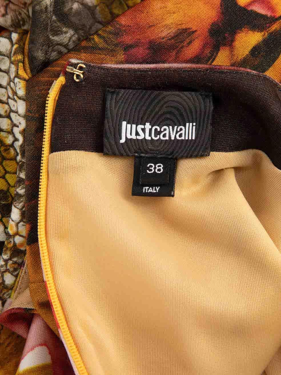 Roberto Cavalli Women's Just Cavalli Printed Bodycon Mini Dress For Sale 3