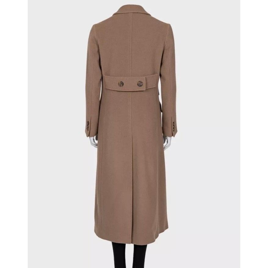 Marron Manteau en laine et cachemire Roberto Cavalli - Taille 42/ M en vente