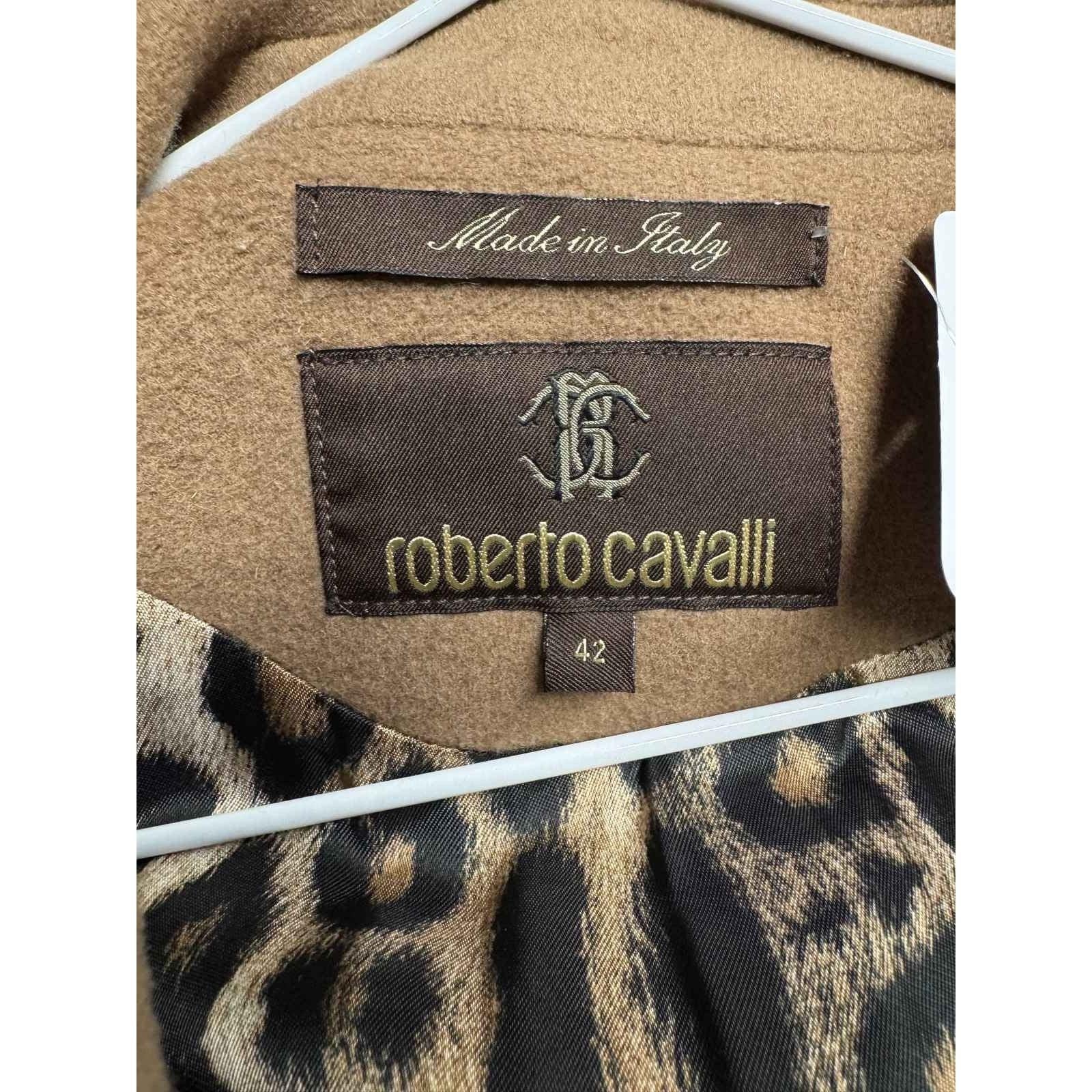 Manteau en laine et cachemire Roberto Cavalli - Taille 42/ M en vente 1