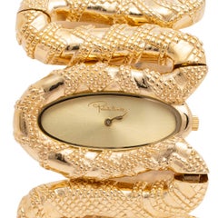 Roberto Cavalli Yellow Gold Plated Stainless Steel Women's Wristwatch 40 mm