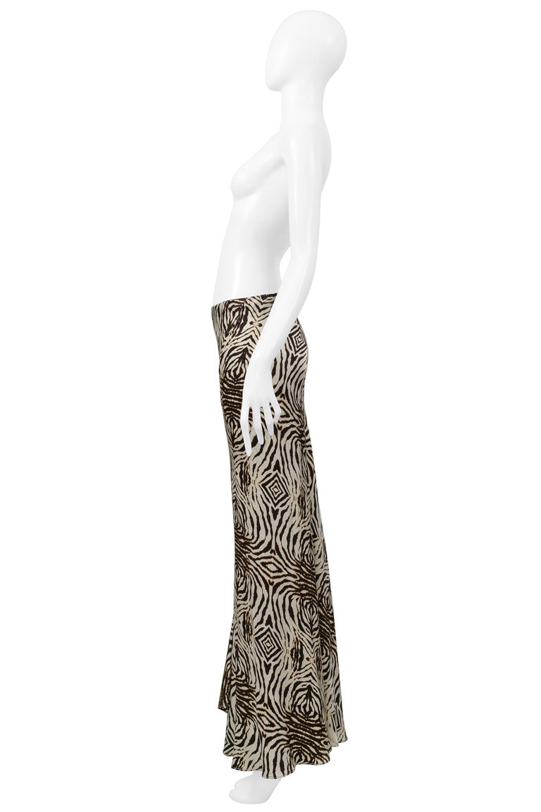 Jupe Longue Roberto Cavalli Imprimé Multicolore - Taille 46, Style Sirène - Neuf Avec étiquettes