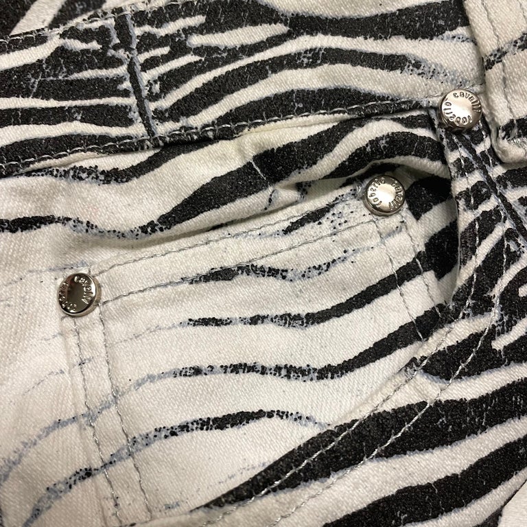 Roberto Cavalli "Zebra" Jeans S/S 2000 For Sale at 1stDibs