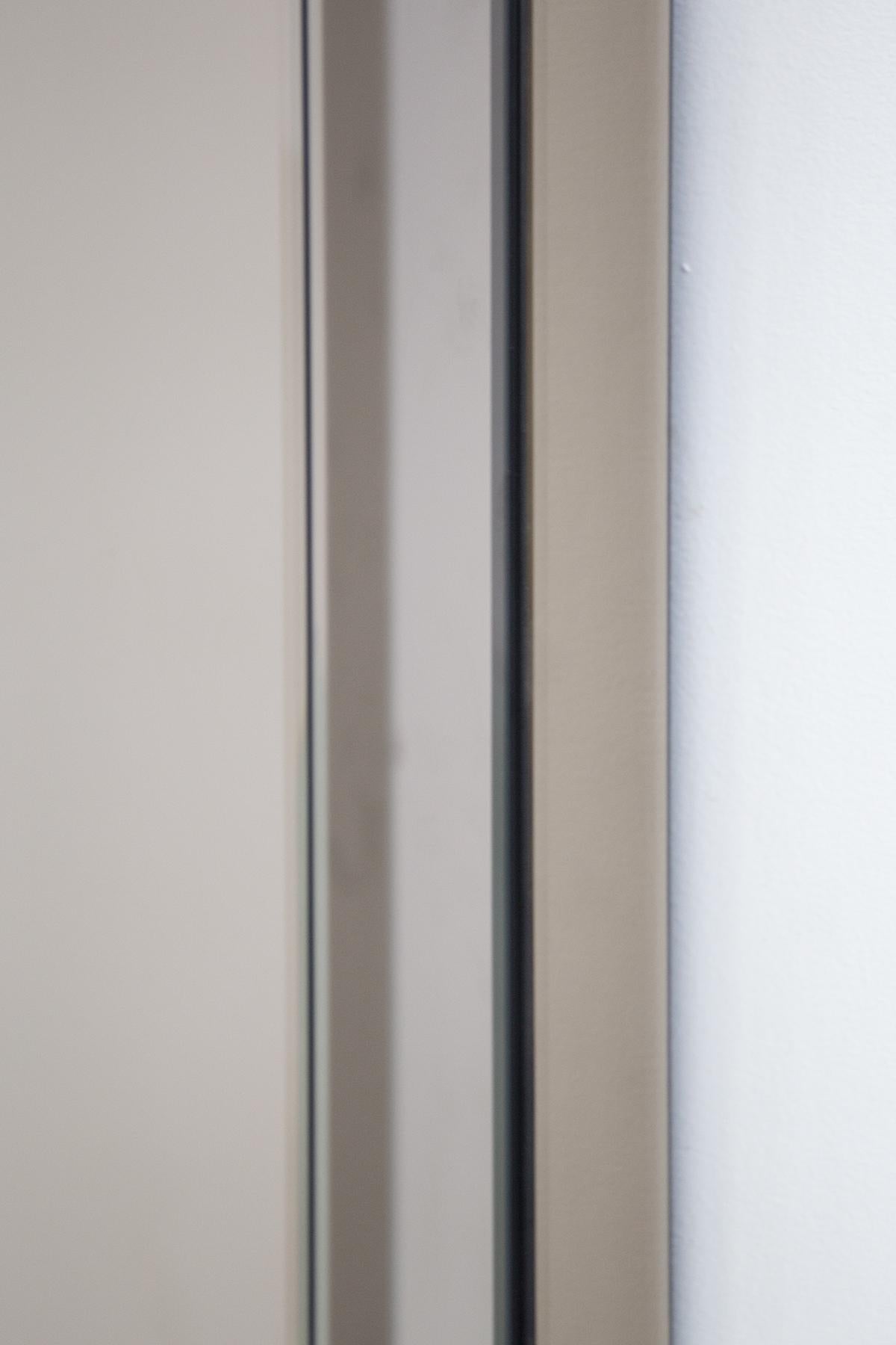 Italian Roberto Cavalli Wall Mirror in Fumè Glass, Original Label