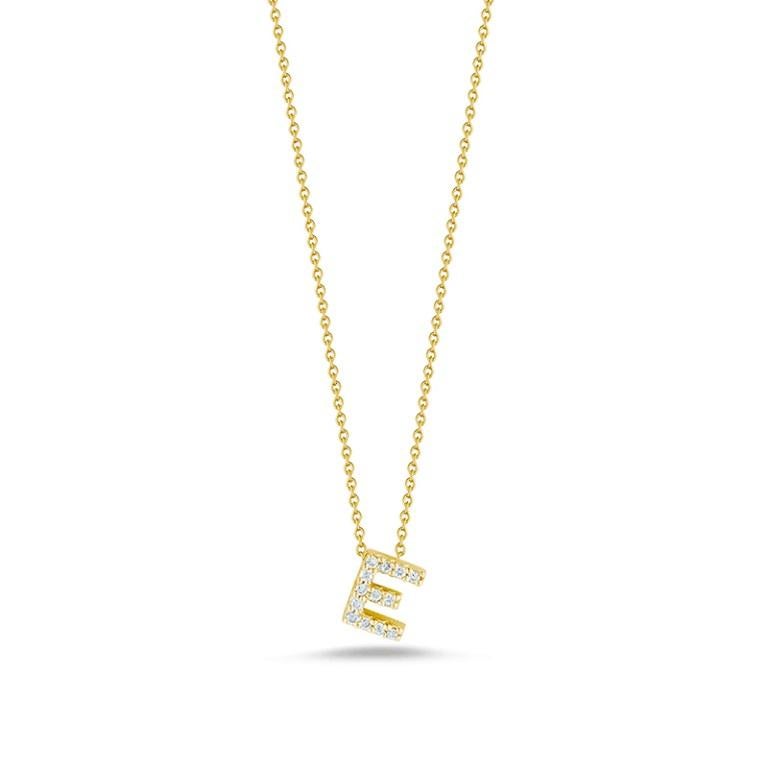 roberto coin initial necklace