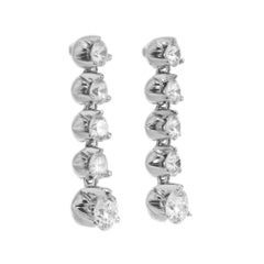 Roberto Coin 1.20 Carat Diamond Ruby White Gold Dangle Earrings