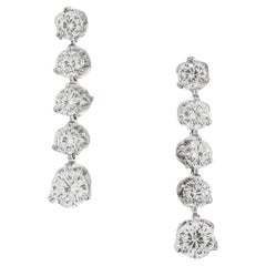 Roberto Coin 1.20 Carat Diamond Ruby White Gold Dangle Earrings