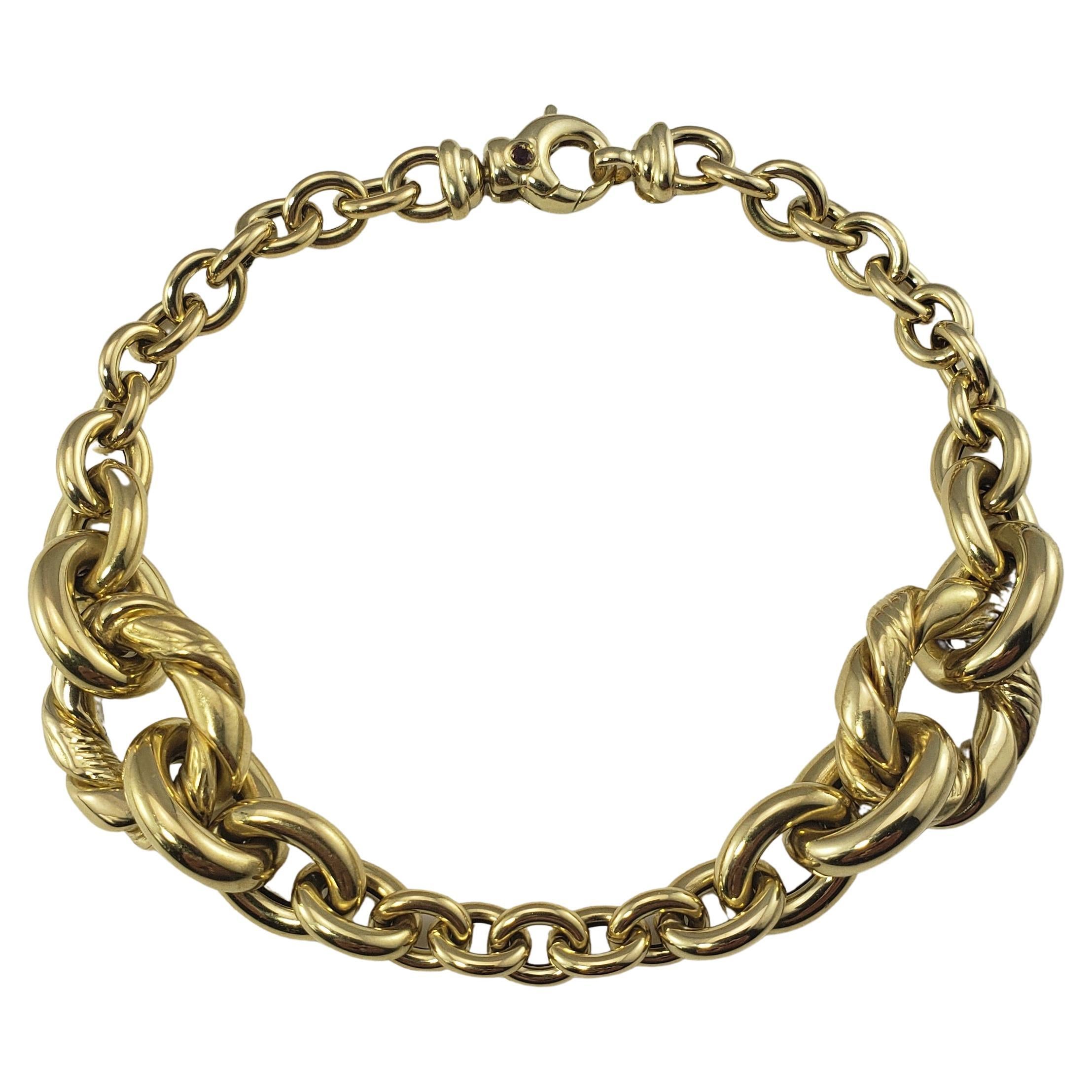 Roberto Coin 18 Karat Yellow Gold Link Bracelet
