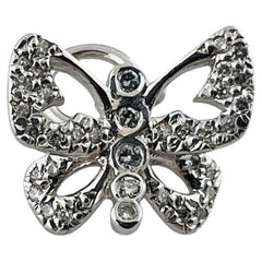 Roberto Coin Pendentif papillon en or blanc 18 carats et diamants n° 16637