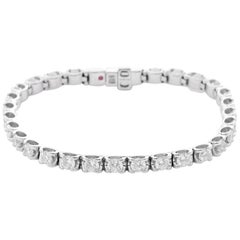 Roberto Coin 18 Karat White Gold Cento Collection Tennis Bracelet