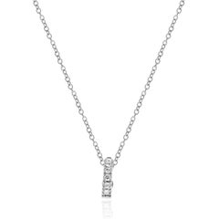 Roberto Coin 18 Karat White Gold Diamond Enhancer Necklace