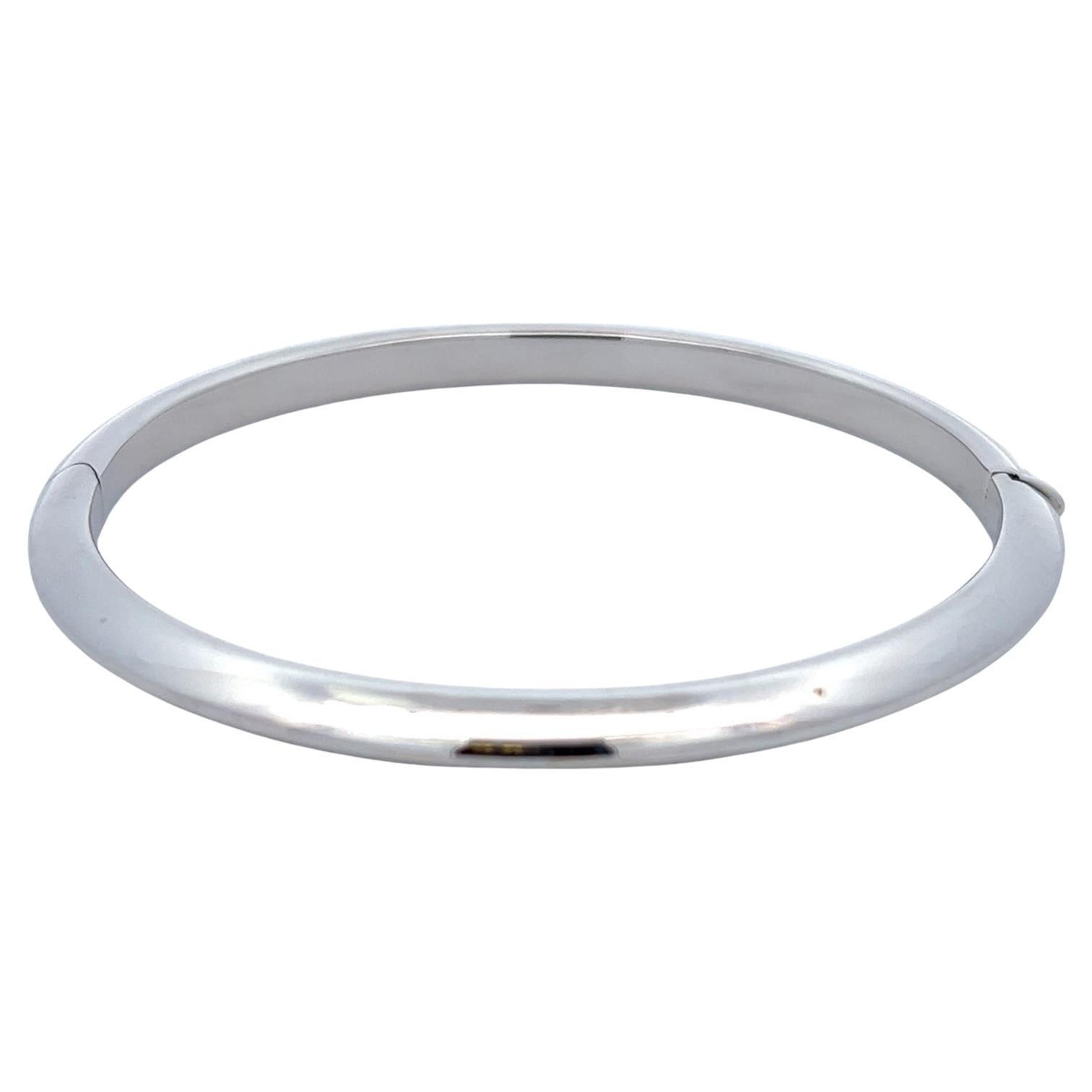 Roberto Coin 18k Verona Bangle with Diamond Accent For Sale at 1stDibs ...