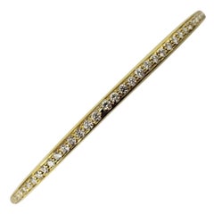 Roberto Coin 18 Karat Yellow and Diamond Bangle Bracelet