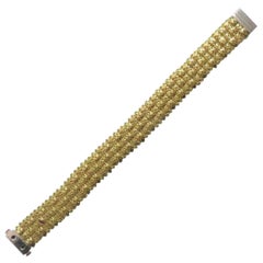 Roberto Coin 18 Karat Yellow Gold and Diamond "Appassionata" Bracelet