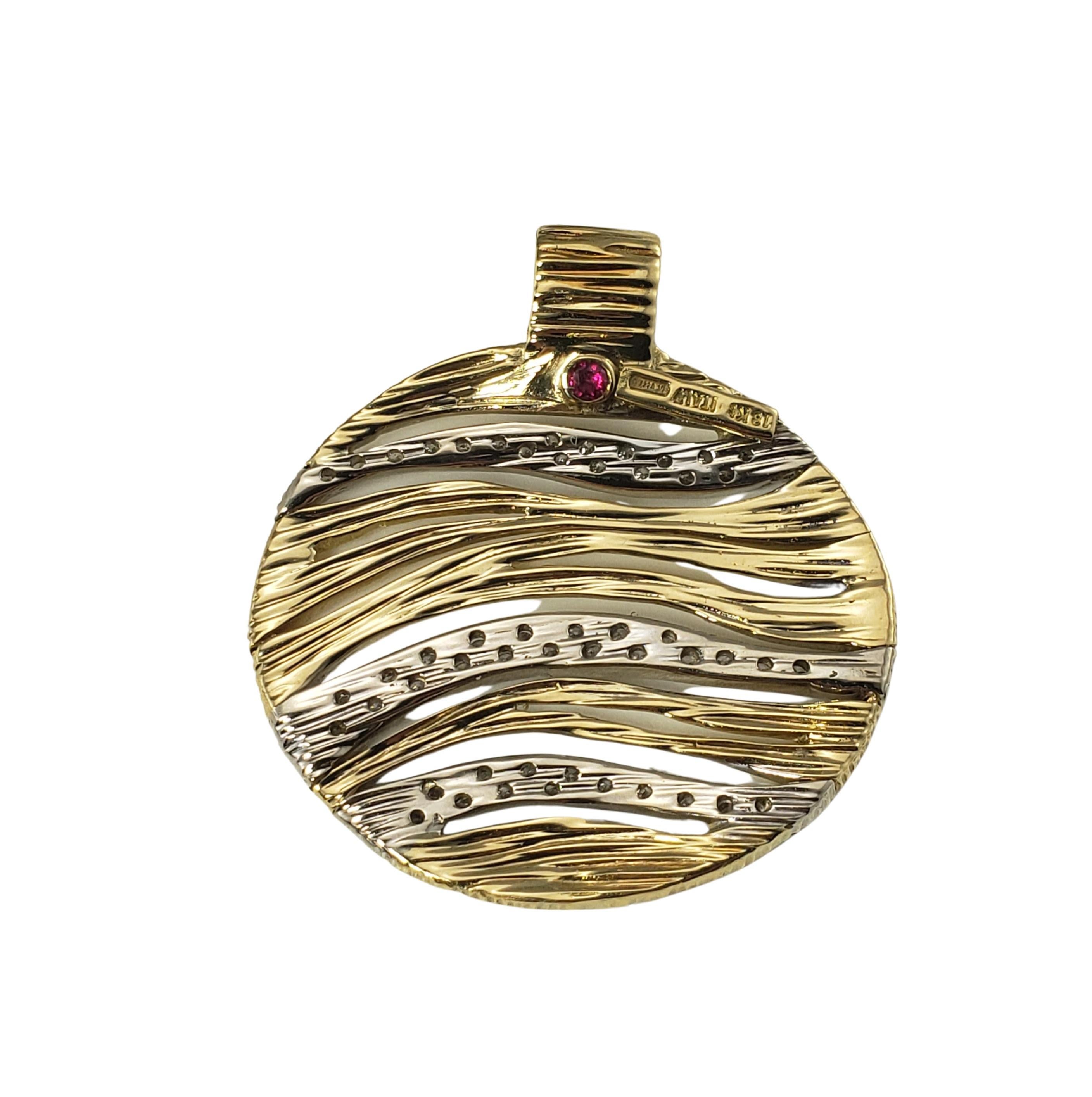 Women's Roberto Coin 18 Karat Yellow Gold and Diamond Elfantino Pendant