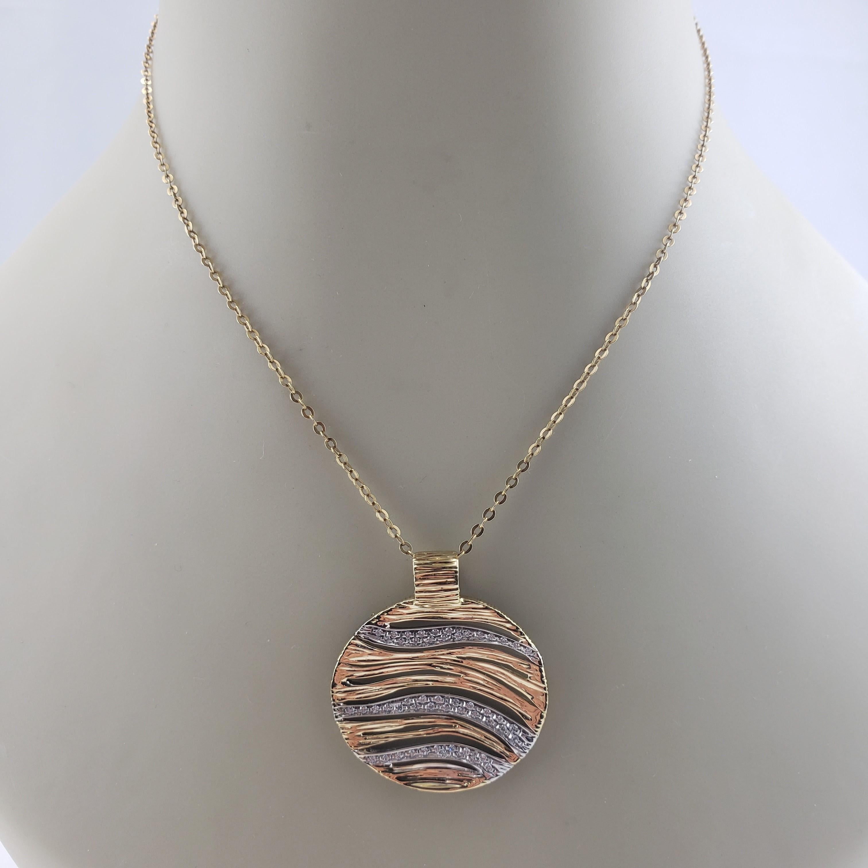 Roberto Coin 18 Karat Yellow Gold and Diamond Elfantino Pendant 2
