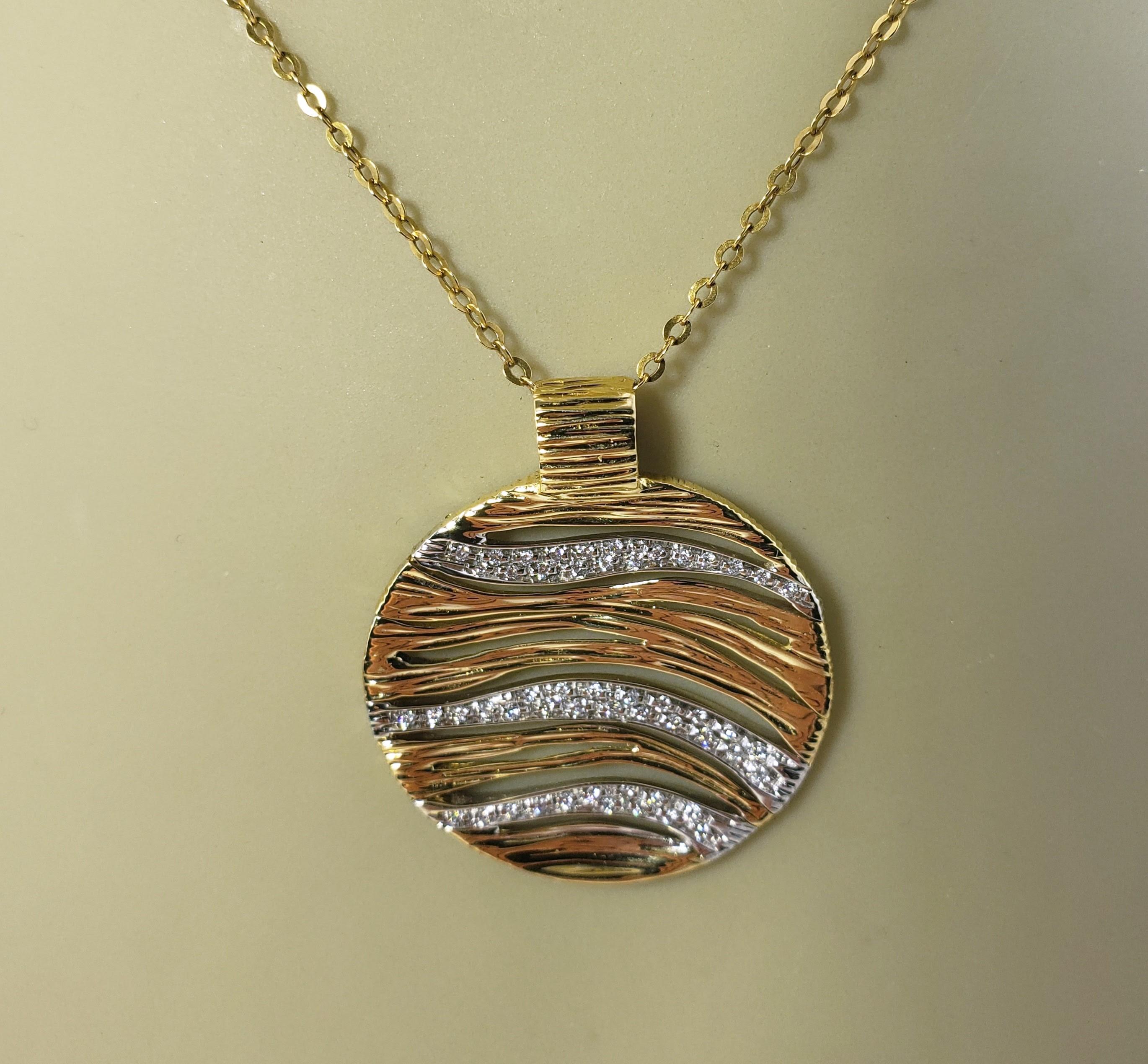 Roberto Coin 18 Karat Yellow Gold and Diamond Elfantino Pendant 3