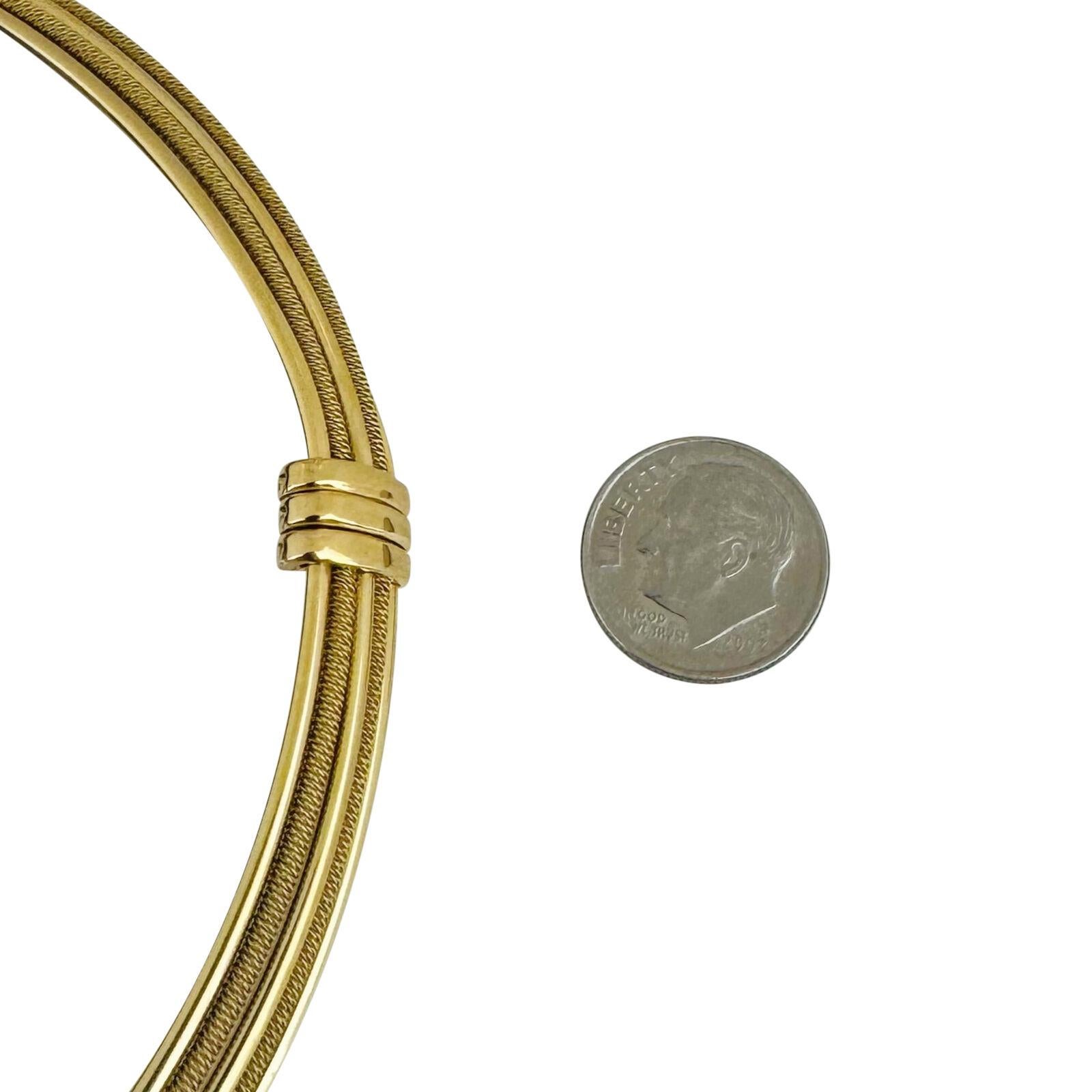 Roberto Coin 18 Karat Yellow Gold Vintage Flex Choker Necklace Italy  1