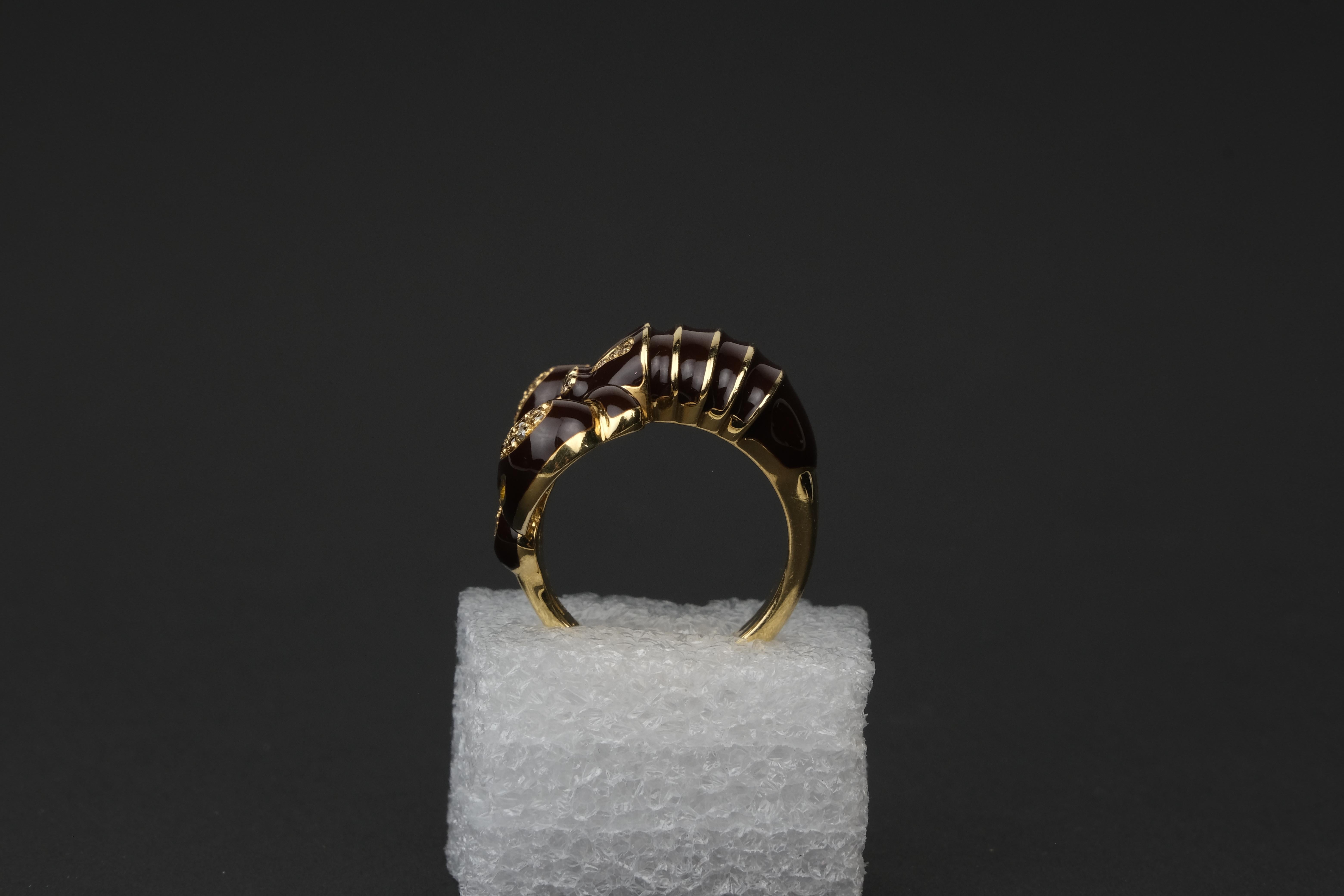 18k gold scorpion ring