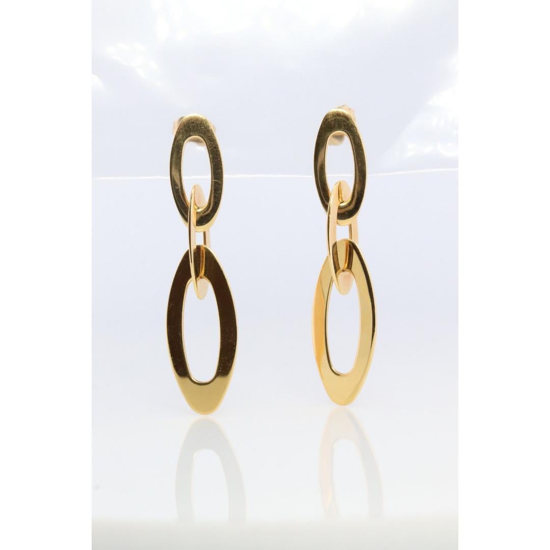 Roberto Coin 18k Tropfenohrringe. Schick und glänzend Roberto Coin. Roberto Münze 5