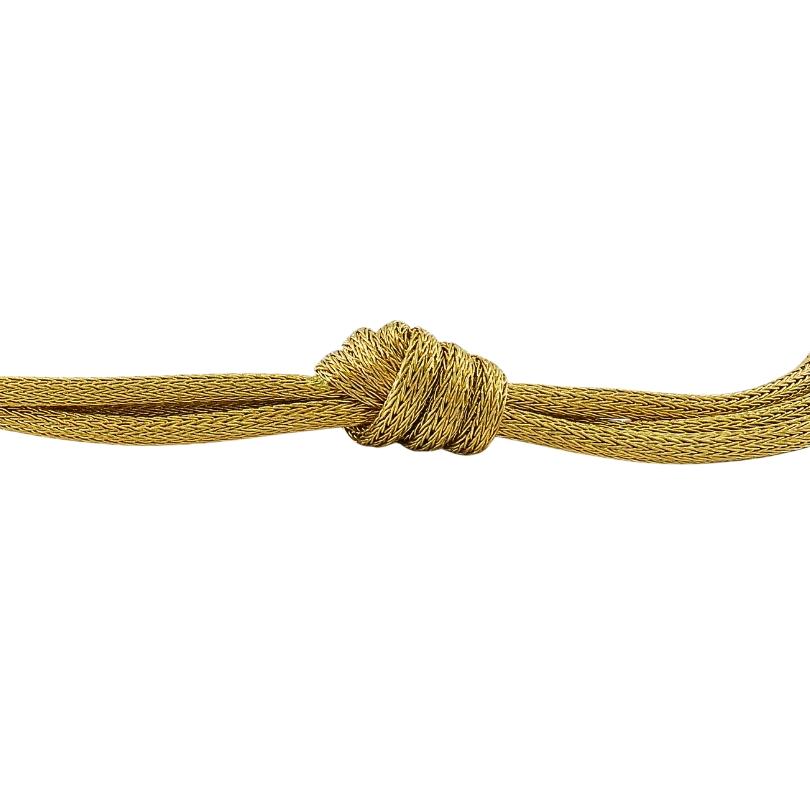 da uomo o donna Roberto Coin - Collana con nodo a più fili in oro 18k in vendita