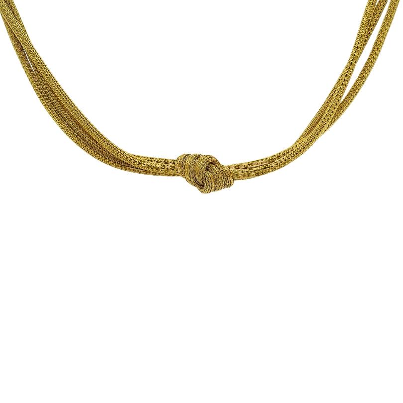 Roberto Coin - Collana con nodo a più fili in oro 18k in vendita 2