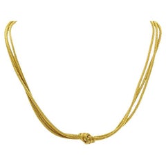 Roberto Coin - Collana con nodo a più fili in oro 18k