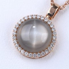 Roberto Coin 18k Halo Pendant Necklace