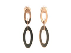 Roberto Coin 18k Rose Gold Chic & Shine Paper Clip Dangle Drop Earrings