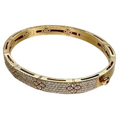 Roberto Coin 18K Rose Gold Diamond Love in Verona Bangle