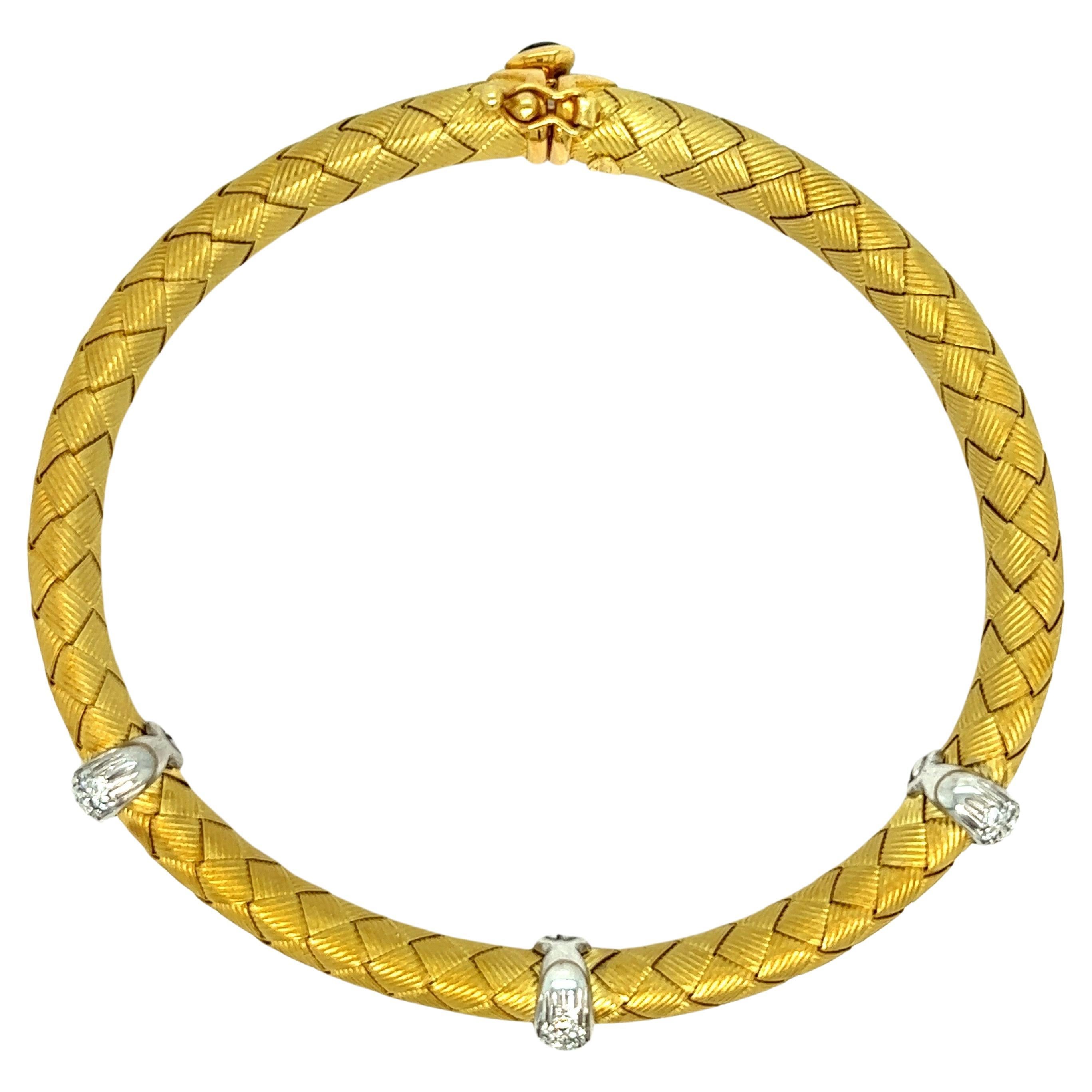 Roberto Coin Bracelet tissage 18 carats