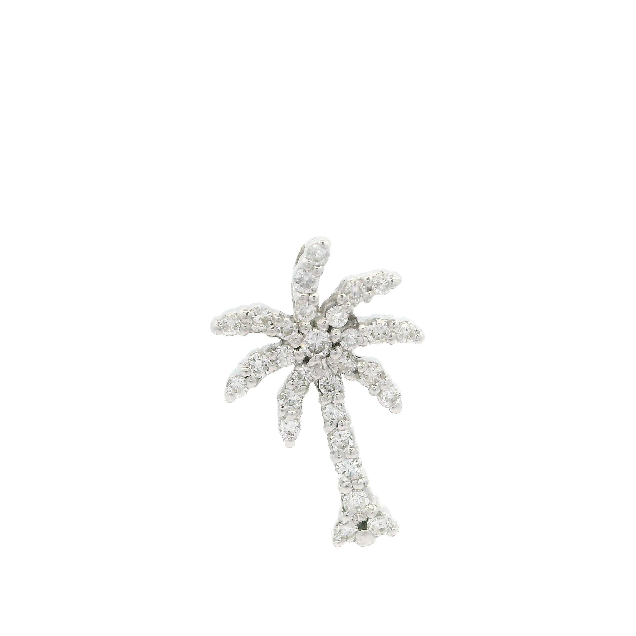 Roberto Coin - Ciondolo in oro bianco 18 carati con diamante da 0,20 ct. in vendita 1