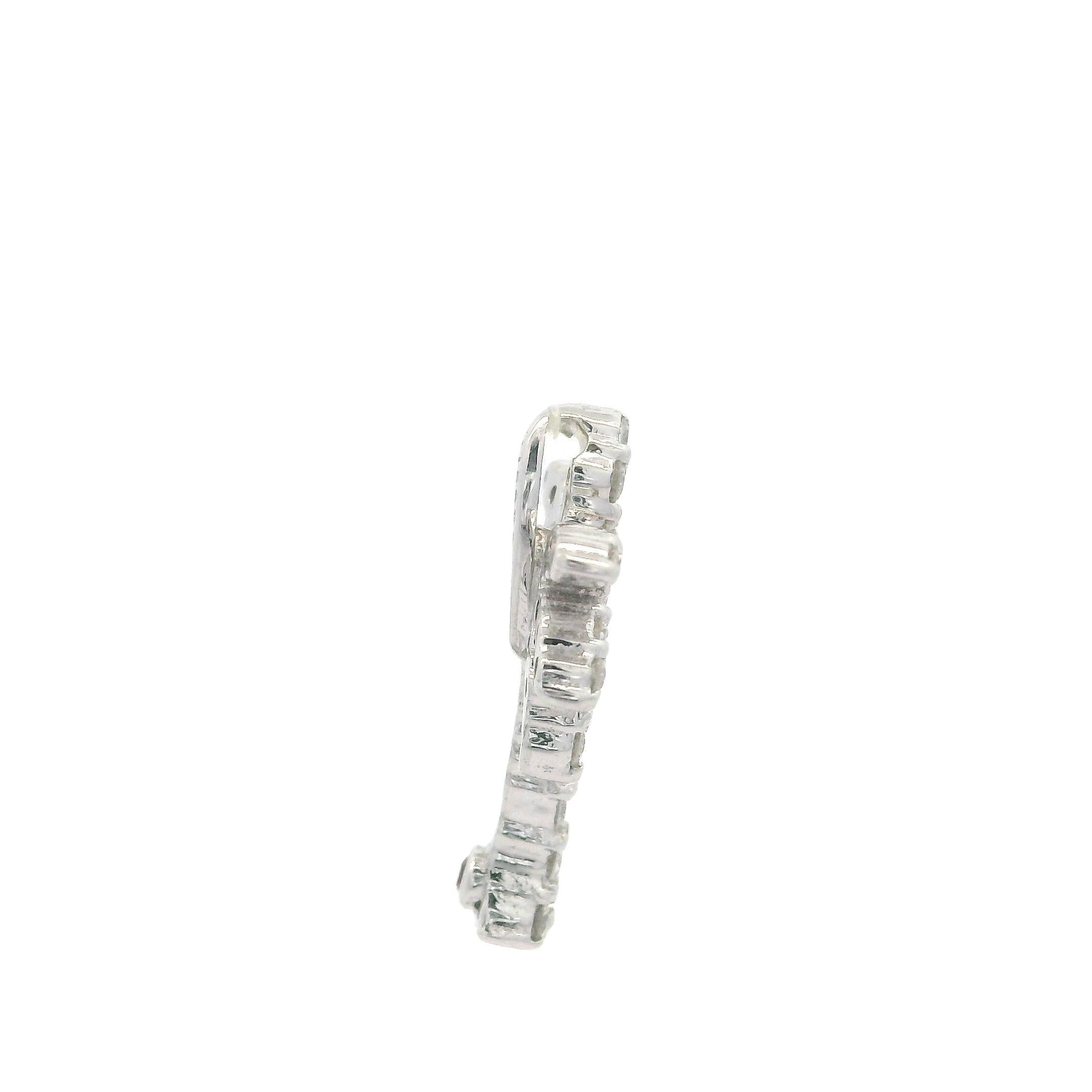 Roberto Coin - Ciondolo in oro bianco 18 carati con diamante da 0,20 ct. in vendita 2