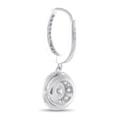 Roberto Coin Ohrringe aus 18 Karat Weißgold mit 1,25 Karat Diamanten, RC07-051526