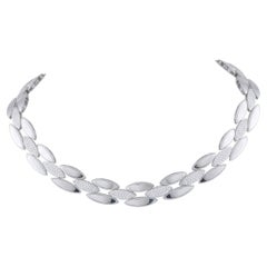 Roberto Coin 18K White Gold 2.50ct Diamond Choker Necklace RC05-040826