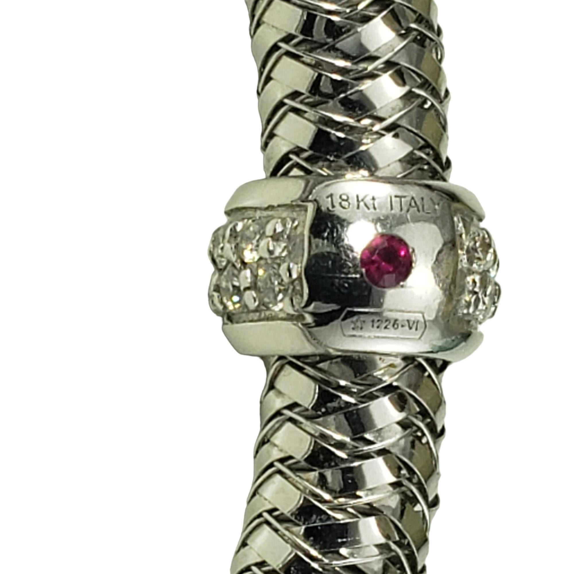 Roberto Coin Bracelet Primavera en or blanc 18 carats et diamants #17057 1