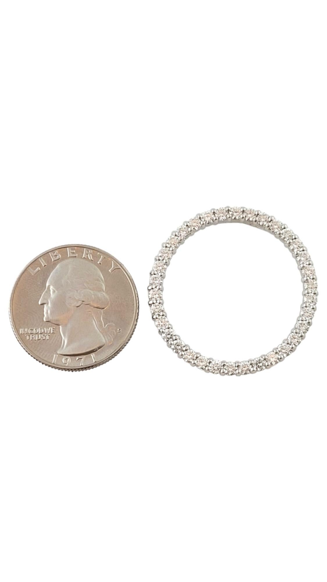 Roberto Coin Pendentif cercle de vie en or blanc 18 carats avec diamants 1,03 carat n°16976 en vente 1