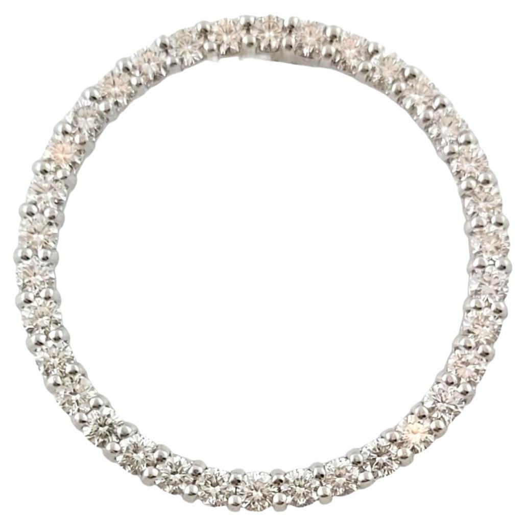 Roberto Coin Pendentif cercle de vie en or blanc 18 carats avec diamants 1,03 carat n°16976 en vente