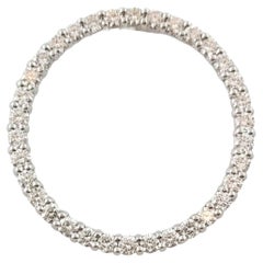 Roberto Coin Pendentif cercle de vie en or blanc 18 carats avec diamants 1,03 carat n°16976