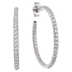 Roberto Coin 18k White Gold & Diamond Earrings 000604AWERX0
