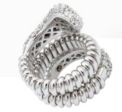 Roberto Coin 18 Karat White Gold Diamond Snake