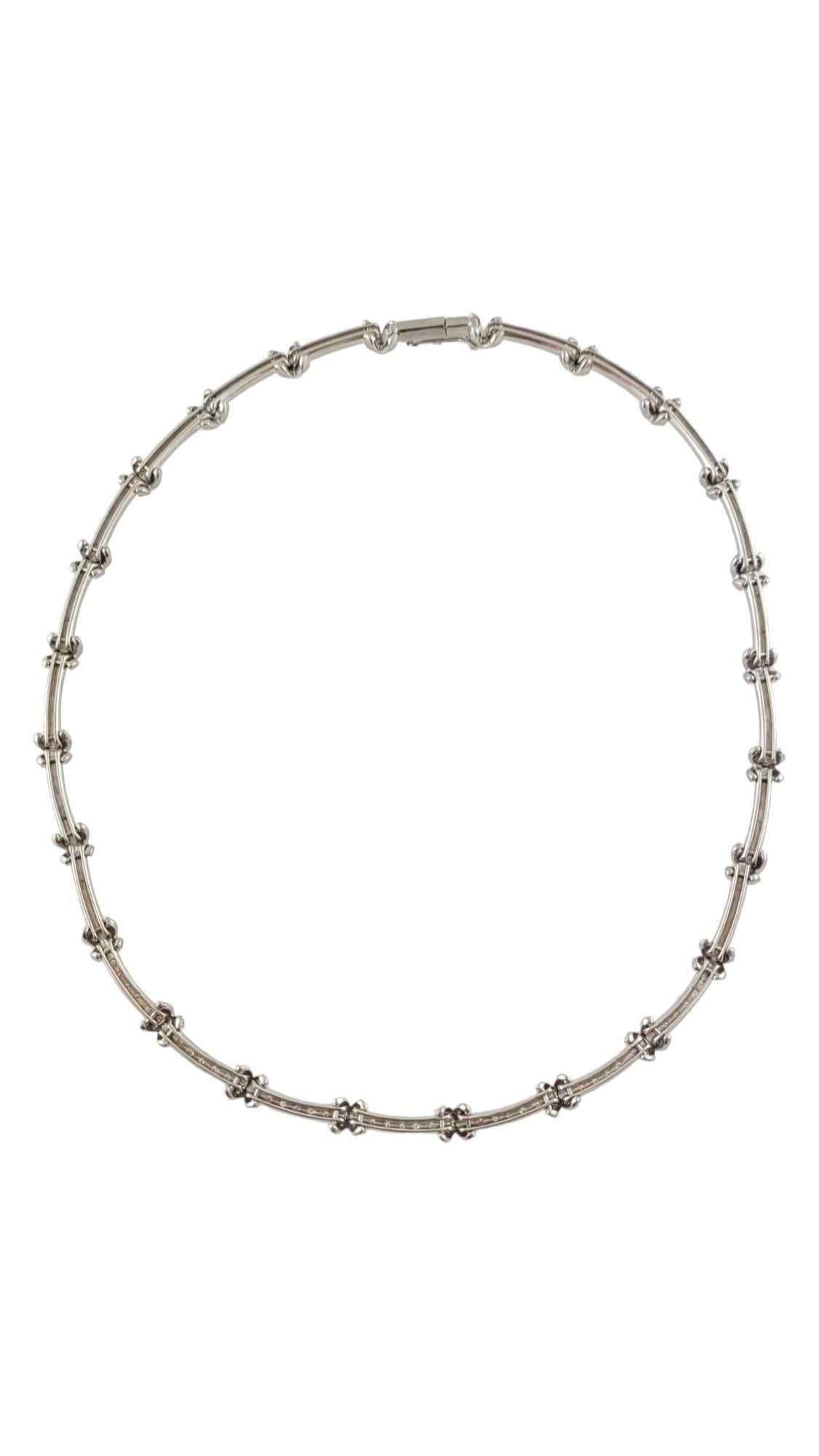 Roberto Coin 18K White Gold Diamond X Choker Necklace 16