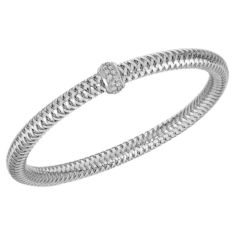 Roberto Coin Bracciale Primavera in oro bianco 18k e diamanti 557183AWBAX0