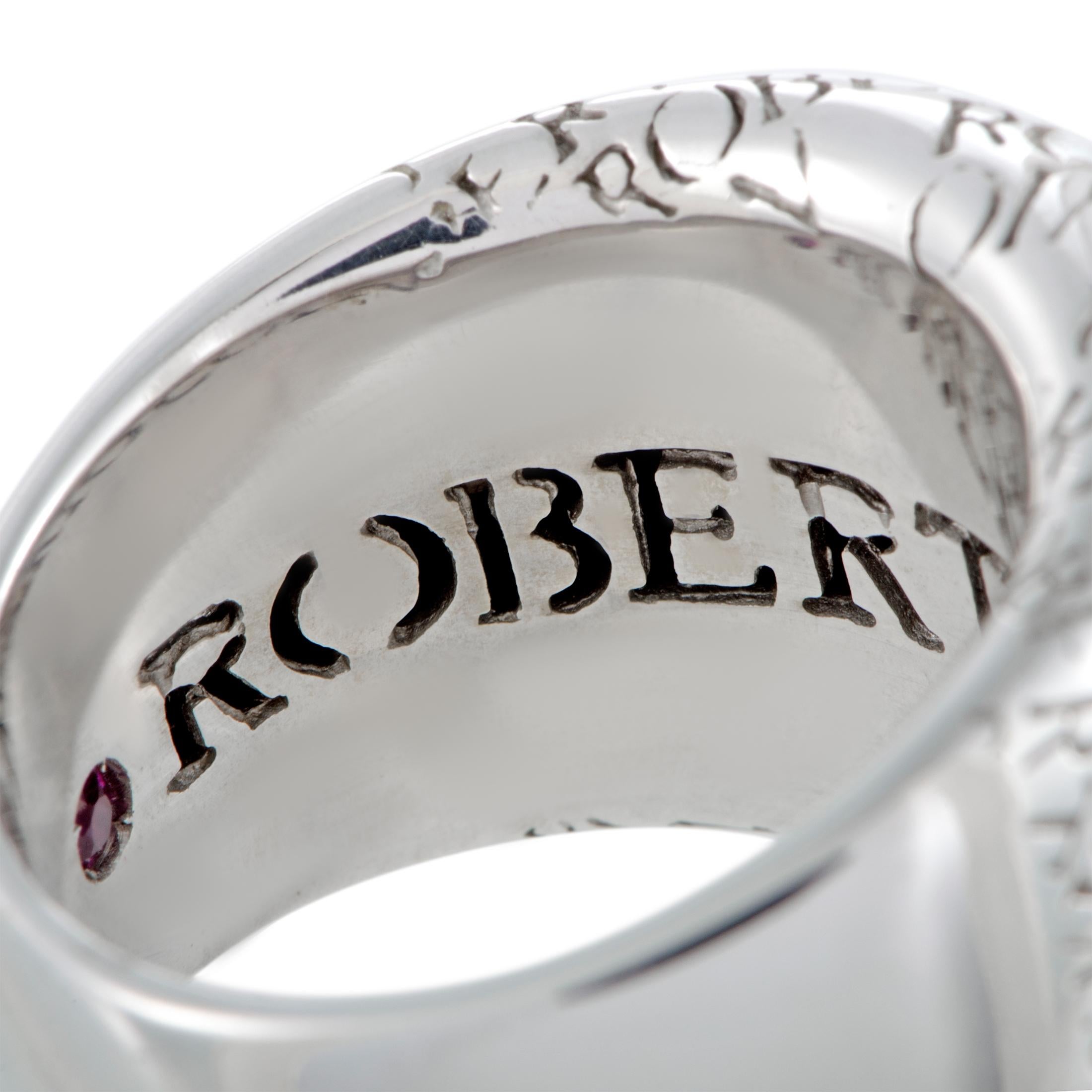 Roberto Coin 18 Karat White Gold Signature Ring 1