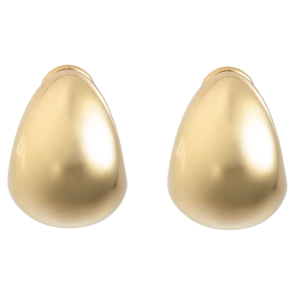 Roberto Coin 18K Yellow Designer Gold Domed Earrings