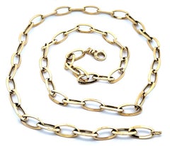 Roberto Coin 18k Yellow Gold 31" Long Open Oval Link Chain Necklace