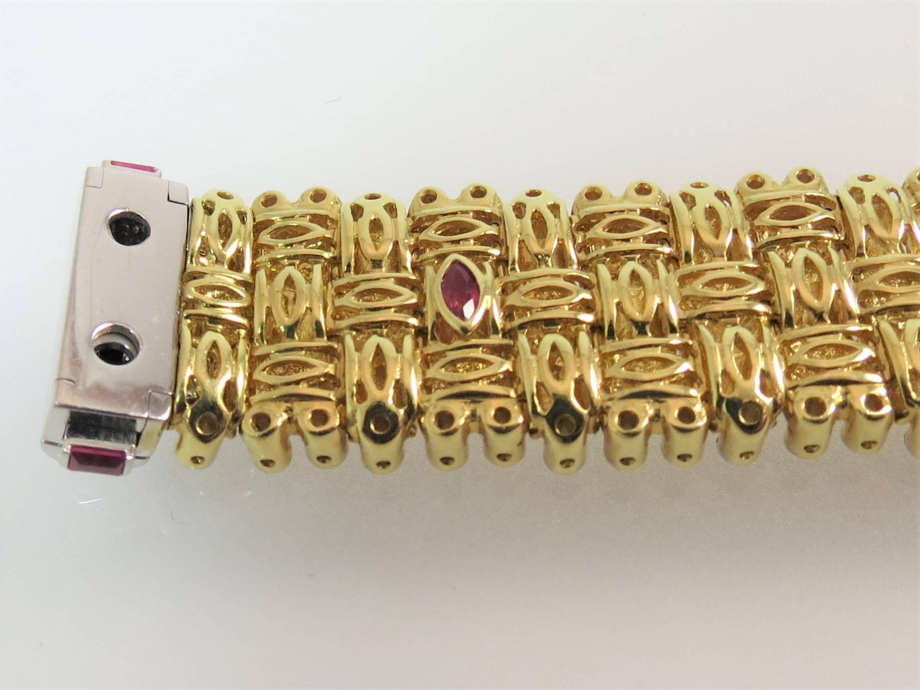 Roberto Coin Armband „Appassionata“ aus 18 Karat Gelbgold und Diamanten (Rundschliff) im Angebot