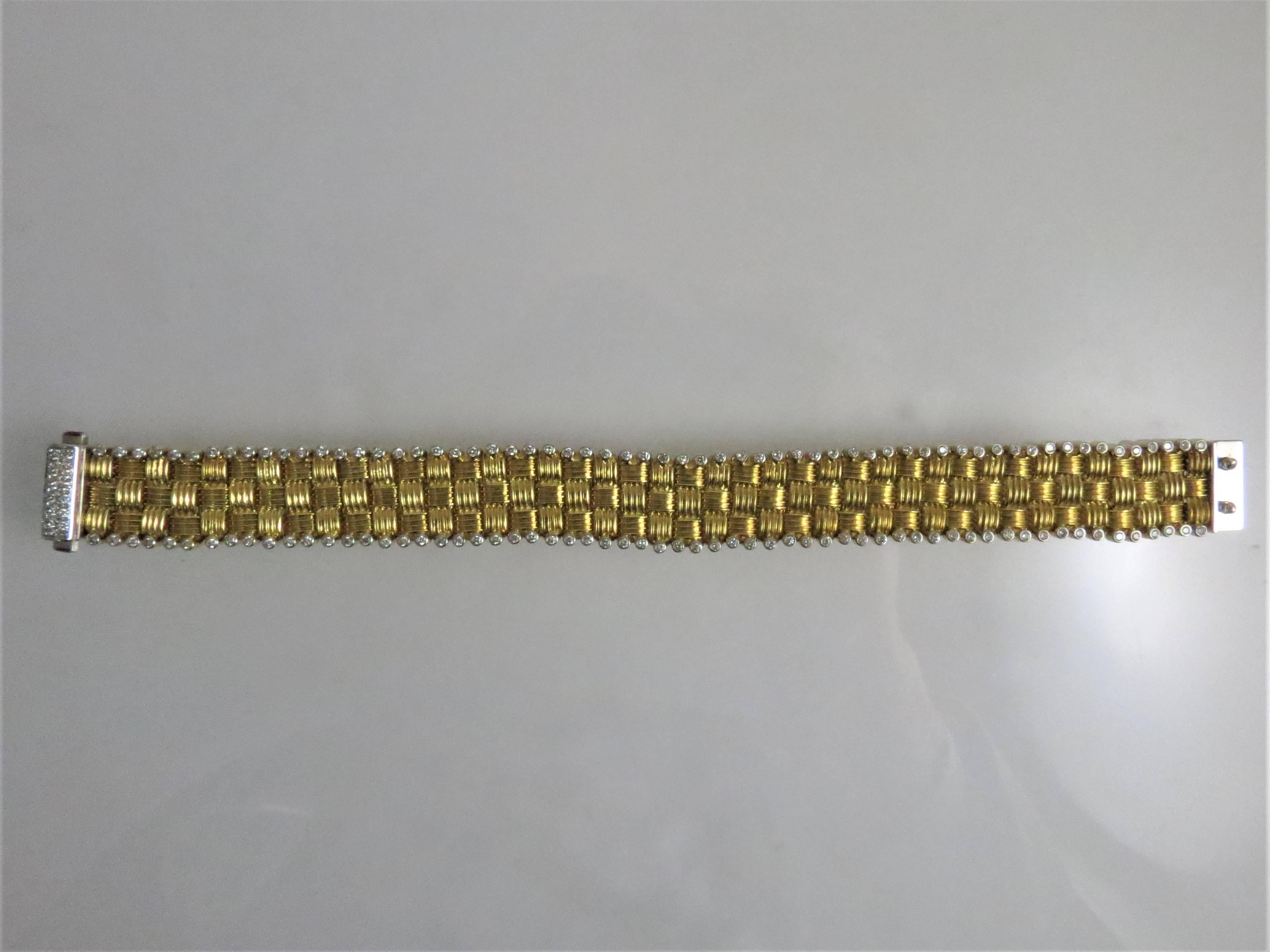 Roberto Coin Armband „Appassionata“ aus 18 Karat Gelbgold und Diamanten im Angebot 2
